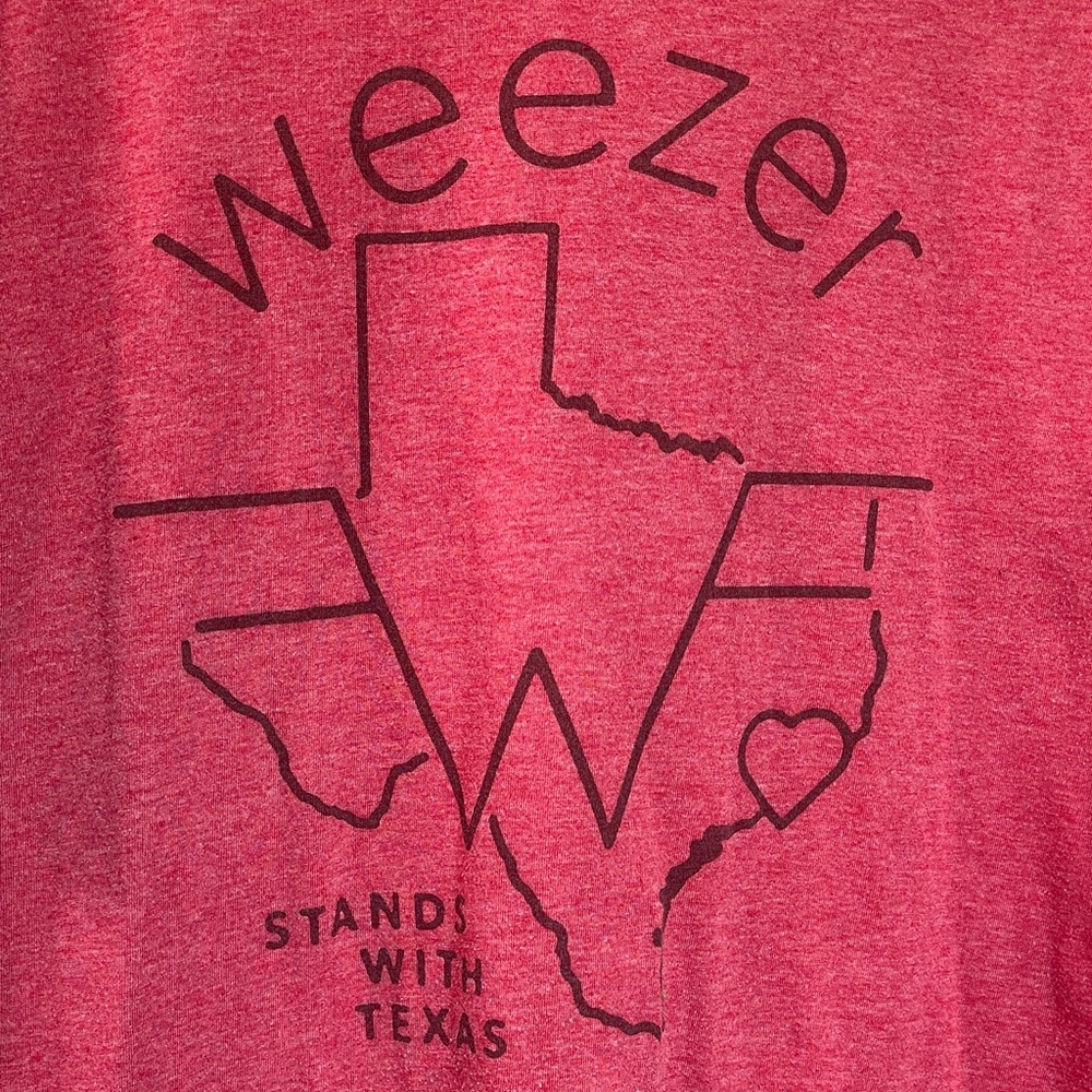 Red WEEZER Graphic T-Shirt